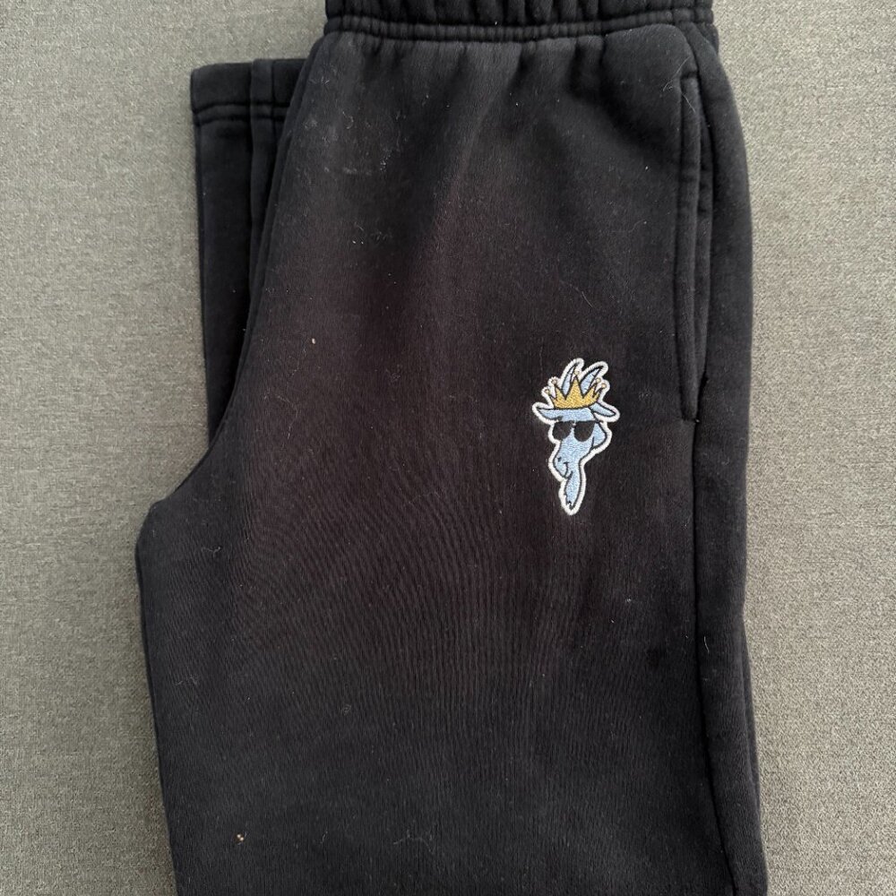 GOAT Loose Kids Sweatpants Black - Picture 7 of 7